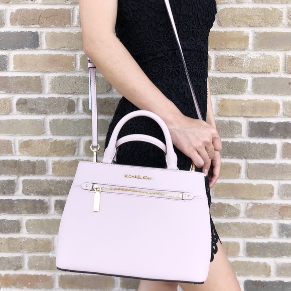 Gaby’sBags👜💕-NWT Michael Kors Satchel Pink - Picture 5 of 7